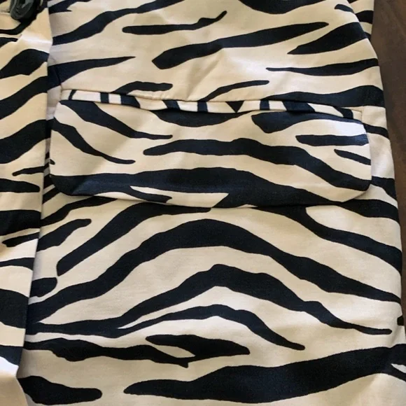 New Zara women animal print satin effect blazer - Picture 12 of 14